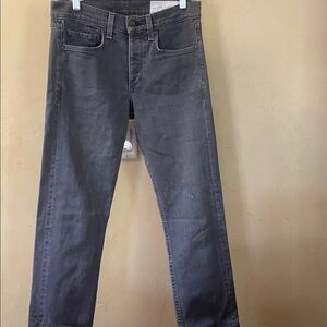 rag & bone Women’s Charcoal Gray Straight Leg Jeans